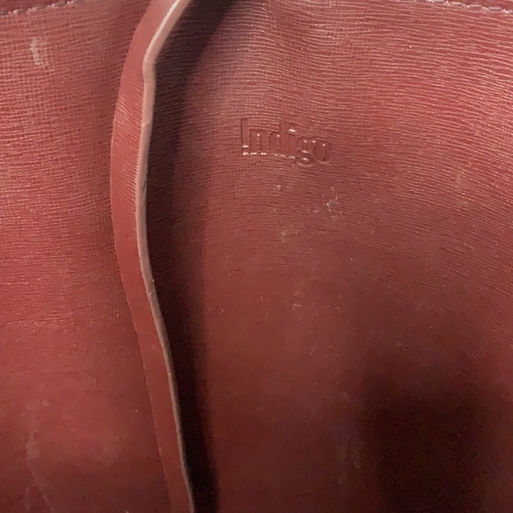 Indigo tote bag with cosmetic pouch - Picture 8 of 9